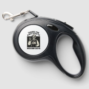 Funny Skeleton Dad Saying Yes Vintage T-Shirt Desi Retractable Pet Leash