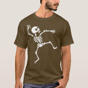 Funny Skeleton Dancing Meme Halloween Spooky Gift T-Shirt
