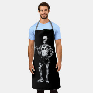 Funny Skeleton Father's Day Dad Bod Working Out Apron