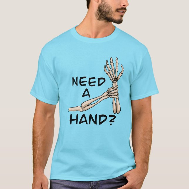 Funny Skeleton Hands T-Shirt (Front)