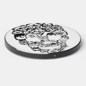 Funny Skeleton Holding A Cat Halloween Wireless Charger (Front 2)