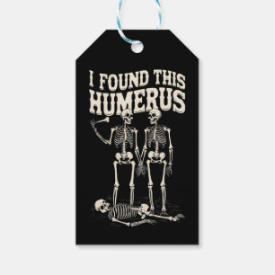 Funny Skeleton Humerus Halloween Party Humor Gift Tags