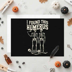 Funny Skeleton Humerus Halloween Party  Invitation