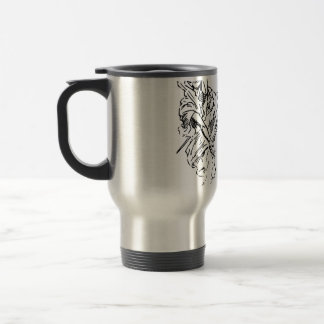Funny Skeleton I'm Running Late Mouse Pad Travel Mug