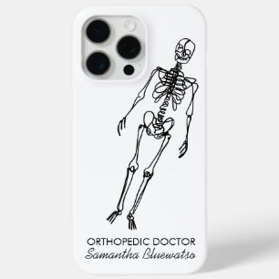 Funny Skeleton orthopedic doctor sculpting bone iPhone 15 Pro Max Case