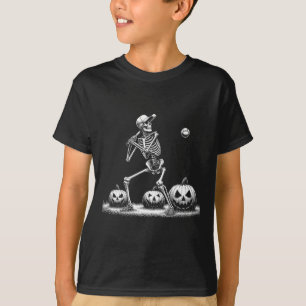 Funny Skeleton Sell Player Halloween Mens Womens K T-Shirt
