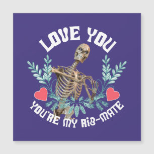 Funny Skeleton Valentine Rib Mate Goth Humor