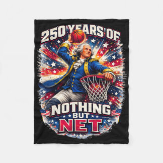 Funny Sketll Patriotic - 250 Years Of Nothing But  Fleece Blanket