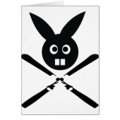 funny ski bunny icon (Front)