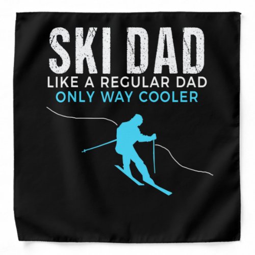 Funny Ski Dad Shirt _ Skier Tshirt Gift for Men Bandana