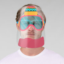 Funny Ski Hat, Goggles & Winter Scarf Face Shield