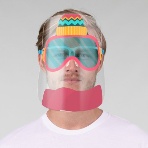 Funny Ski Hat Goggles  Winter Scarf Face Shield