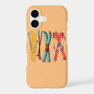 Funny Skiing Colorful Ski Skier iPhone 17 Case