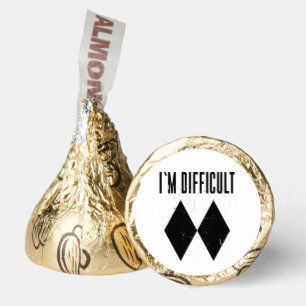 Funny Skiing Gag Skier Birthday Treat Hershey®'s Kisses®