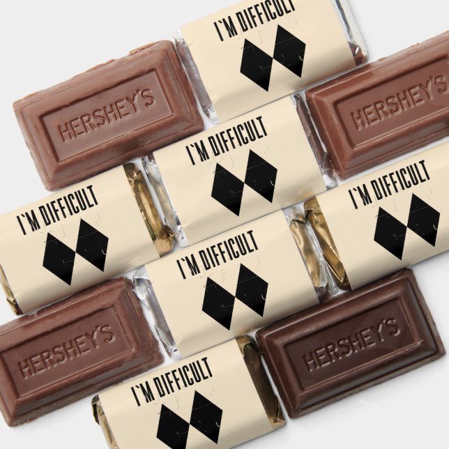 Funny Skiing Gag Skier Birthday Treat Hershey's Miniatures (Assorted)