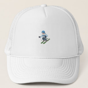 Funny Skiing Hat Eat Sleep Ski Repeat Beanie