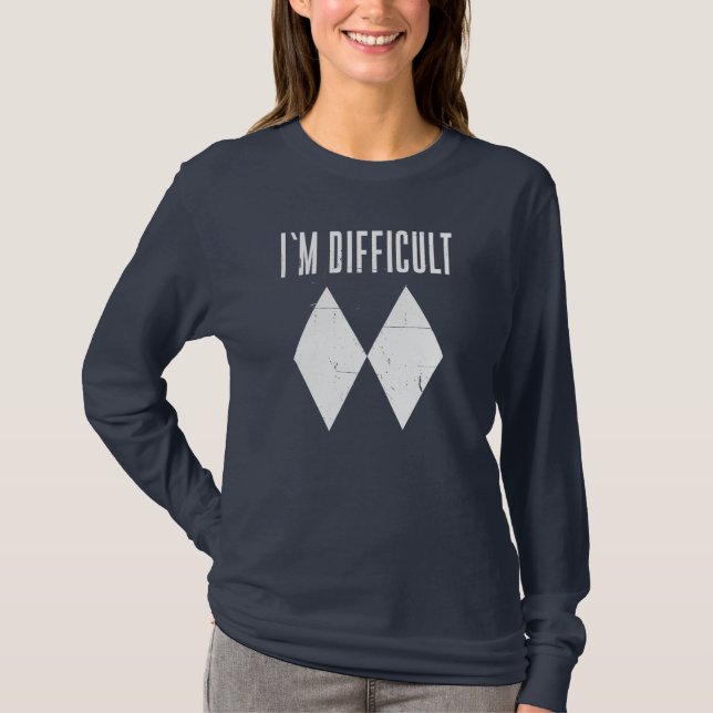 Funny Skiing Mom Birthday Winter Sports T-Shirt (Front)