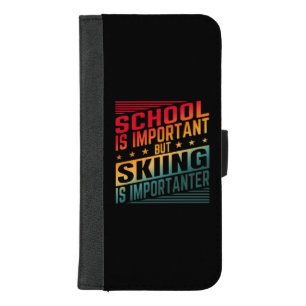 Funny Skiing Quotes Typography iPhone 8/7 Plus Wallet Case