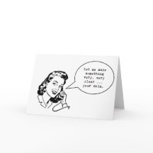 Funny skincare notecard ... Let me make something