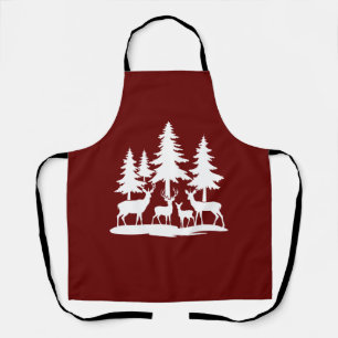 Funny Skinny Pine Tree Summer Hiking Camping Apron