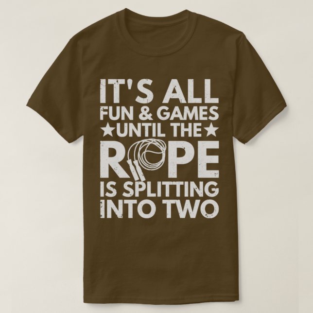 Funny Skipping Rope Jumping Rope Jump Rope Skip Ro T-Shirt (Design Front)