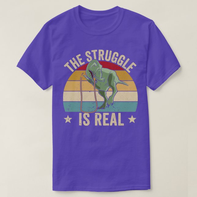 Funny Skipping Rope Jumping Rope The Struggle Is R T-Shirt (Design Front)