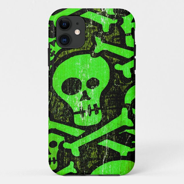 Funny Skull #2 iPhone Case (Back)