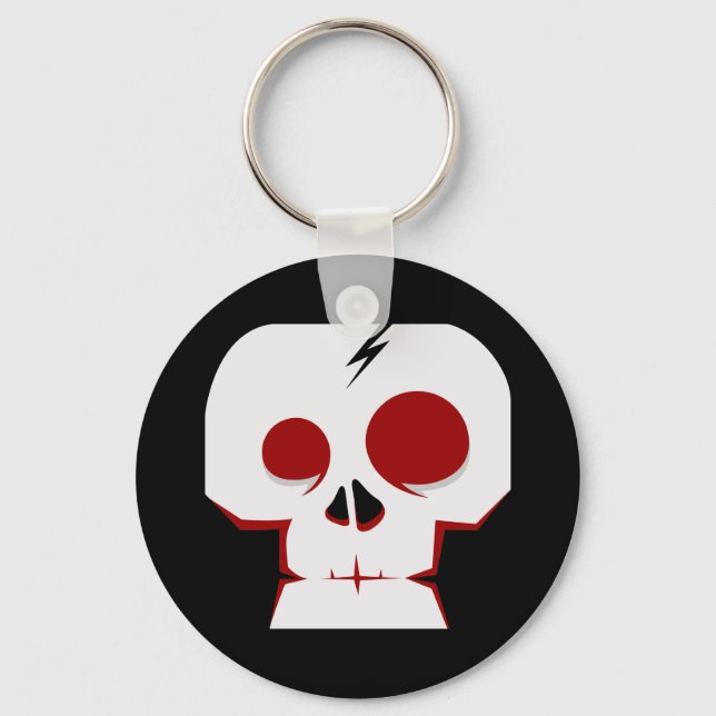 Funny skull cartoon monster keychain (Front)
