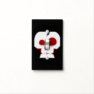 Funny skull cartoon monster light switch cover