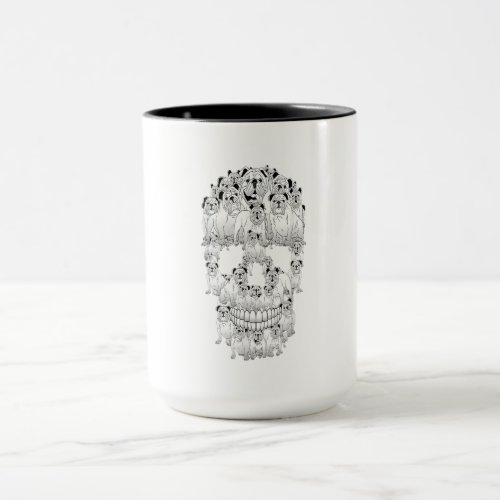 Funny Skull Costume Men Women Bulldog Lover Gifts Mug