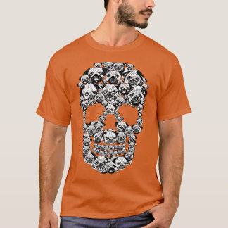 Funny Skull Costume Men Women Pug Lover Halloween T-Shirt