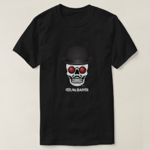 Funny Skull Feeling Dapper Men's Tshirt