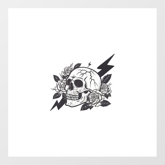 Funny Skull Lover Floor Decals (Front)