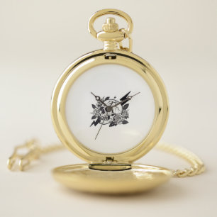 Funny Skull Lover Pocket Watch