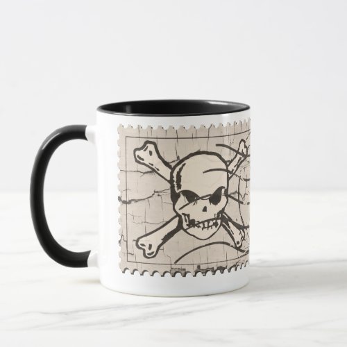 Funny Skull Stamp 4 Mug