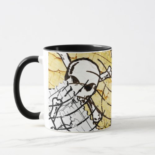 Funny Skull Stamp Mug