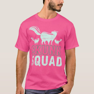 Funny Skunk Squad Fart Squirrel Skunk T-Shirt