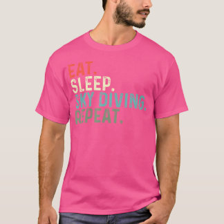 Funny Skydiver Eat Sleep Sky Diving T-Shirt