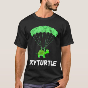 Funny Skydiver Turtle Skydiving Parachute Jumping T-Shirt