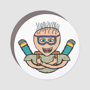 Funny Skydiving Car Magnet