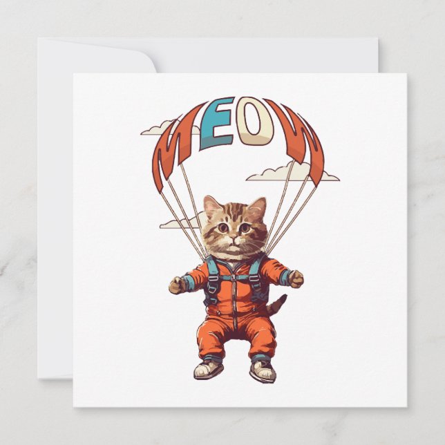 Funny Skydiving Cat (Front)