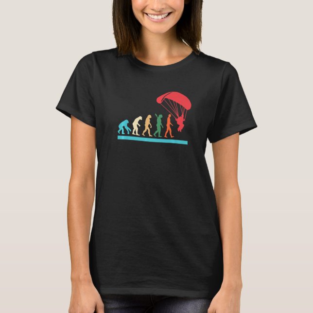 Funny Skydiving Evolution T-Shirt (Front)