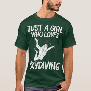 Funny Skydiving For Girls Kid Parachuting Jumping  T-Shirt