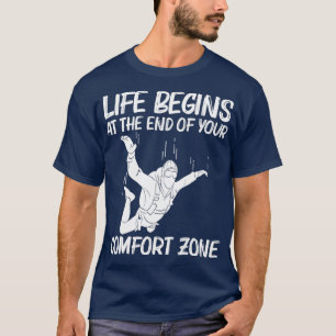 Funny Skydiving For Men Women Parachuting Jumping  T-Shirt