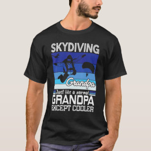 Funny Skydiving Grandpa Parachuter Grandfather Sky T-Shirt