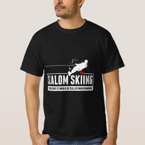 Funny Slalom Waterskiing Wakeboard Ski Vintage Sty T_Shirt