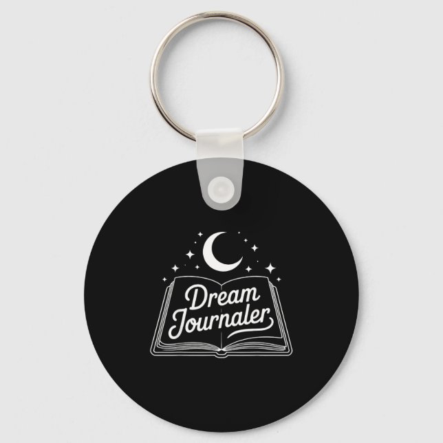 Funny Sleep Hygiene Dream Journaling Status Symbol Keychain (Front)