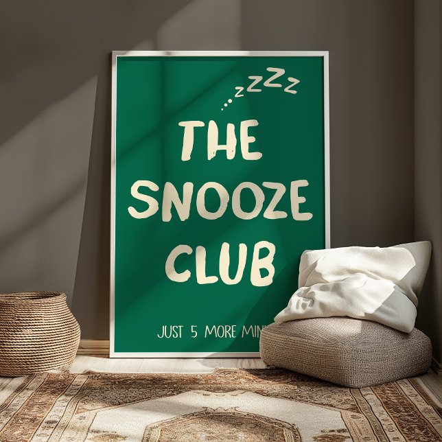 Funny Sleep Wall Art Minimalist Typography Poster (Creator Uploaded)