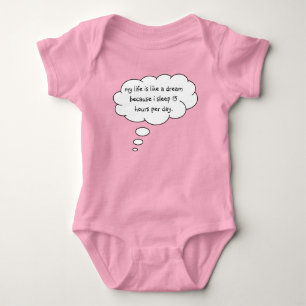 Funny Sleeping Baby Bodysuit