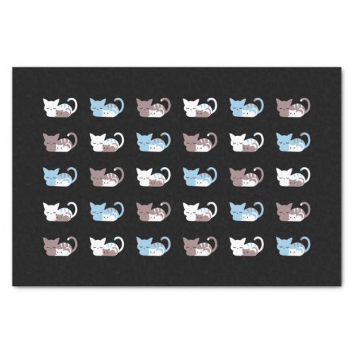 Funny sleeping cat quotes II Tissue Paper